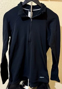 Patagonia Damengröße Large Capilene Viertelreißverschluss schwarz Baselayer schwarz - Bild 1 von 6