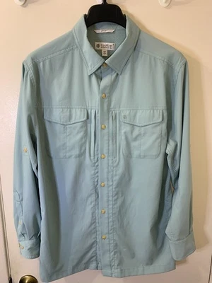 Camisa Coolibar UPF 50+ Aricia Sun Abotonada Verde Menta Para Hombre Talla Grande” Foto 1 de 4