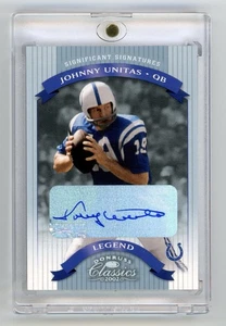2002 Donruss Classics Significant Signatures Johnny Unitas Autograph Auto /75 - Picture 1 of 2