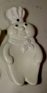Vintage 1988 Pillsbury Doughboy Ceramic Spoon Rest 8" Blue Eyes - Picture 1 of 5