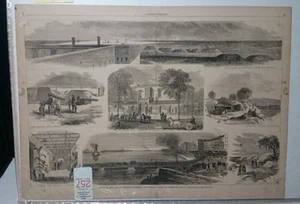 Lot of 14 Harpers Weekly LARGE Civil War Engravings Sumter Sherman Richmond 1865 - Picture 1 of 12