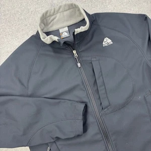 Vintage Nike ACG Softshell Jacket Mens Medium Black Fleece Lined Y2K *READ - Picture 1 of 15