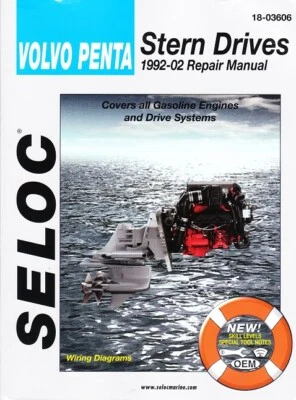 1992-2002 Volvo Penta Stern Drive 280/290 SP SX DP DPX Repair Shop Manual 0578