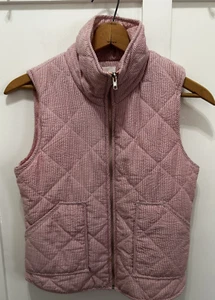 Peach Love California Blush Pink Quilted Sleeveless Preppy Vest - Picture 1 of 7