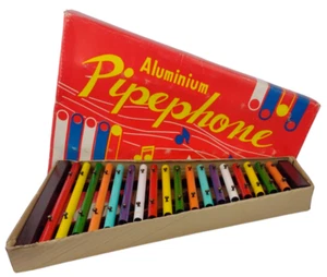 Tubo de aluminio xilopipe #PH-18 instrumento musical japonés para niños c1960 - Imagen 1 de 12