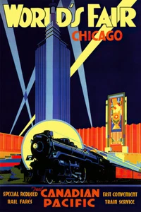 World's Fair Chicago 1933 Canadian Pacific Vintage Travel Wall - POSTER 20x30 - Picture 1 of 3