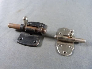 Pair of French Vintage iron Door Latch Lock Bolt Country Rustic farmhouse - Bild 1 von 6