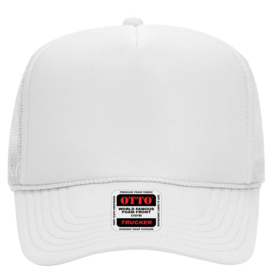 Otto Cap 39-165 5-Panel High Crown Mesh Back Trucker Hat - Image 1 of 1
