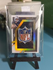 2021 Immaculate Derek Carr 1/1 Auto SHIELD Las Vegas Raiders New Orleans Saints 