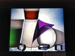 Unique 8"x10" Still Life Transparency Film by Michael Cuesta(!) Cups A+++ Cond - Picture 1 of 3