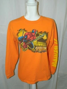 Spider-Man Shirt 2003 - Large Orange Langarm - Bild 1 von 3