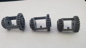 Lego 3x Gray Technic, Gear Differential, 24-16 Teeth Part #6573 - Picture 1 of 1