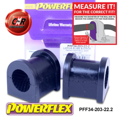 Powerflex Fr Roll BAR Cojinete 22.2mm para Lotus Elise Series 2 111R - Imagen 1 de 4