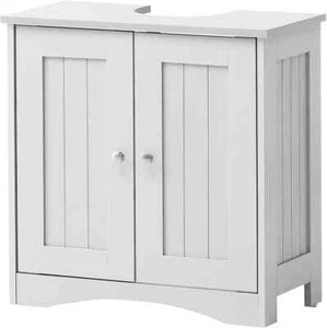 White Bathroom Under Sink Cabinet Basin Storage Cupboard Vanity Unit Furniture - Picture 1 of 2
