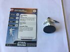 Princess Leia, hoth commander Star Wars Miniatures With Stat Card Wotc Disney