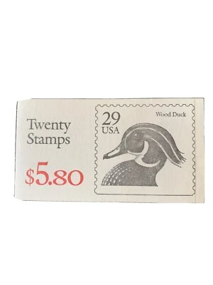 U.S. Booklet #174, 1991, 29 cent Wood Duck, MNH, BK174 - Image 1 of 4