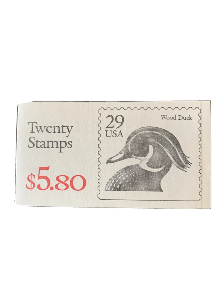 U.S. Booklet #174, 1991, 29 cent Wood Duck, MNH, BK174 - Image 1 of 4