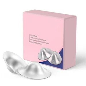 Silver Breastfeeding Essentials Nipple Covers Breastfeeding for Any Mum - Picture 1 of 7