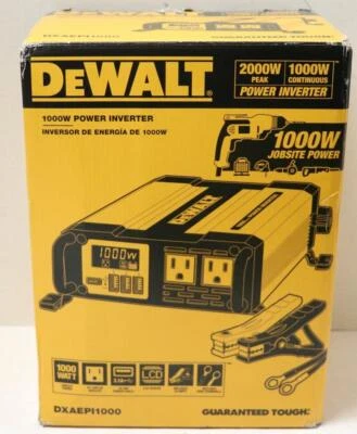 NEW - DeWalt DXAEPI1000 1000-Watt Power Inverter - Image 1 of 4