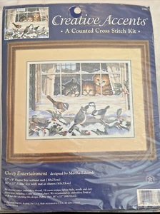 Kit de punto de cruz contado Dimensions Creative Accents #7881 “Cheep Entertainment” - Imagen 1 de 4