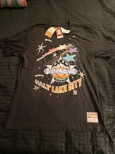 NWT VINTAGE HARDWOOD CLASSICS MITCHELL AND NESS ALL STAR WEEKEND BLACK T SHIRT - Picture 1 of 15