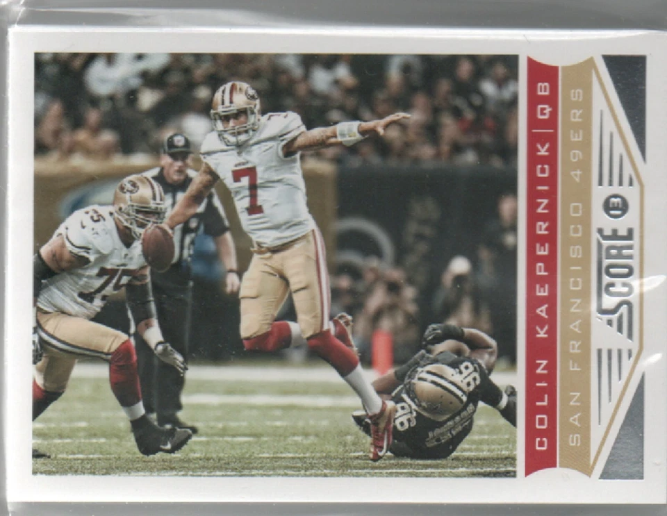 (23) 2013 Score Football #186 Colin Kaepernick SAN FRANCISCO 49ers Card Lot B - Image 1 of 1