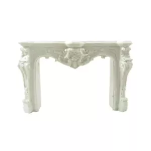 Dolls House French Louis White Fireplace Surround Resin 1:12 Furniture - Picture 1 of 8