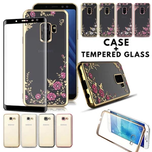 For Samsung Galaxy A3 J3 J5 2017 Phone Case and Full Cover Screen Protector Glas - Picture 1 of 8