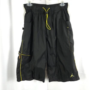 Costume da bagno vintage Air Jordan uomo grande nero foderato in rete pantaloncini da tavola - Foto 1 di 10