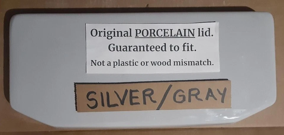 GRIS PLATEADO GRIS 20,25 x 8,75 American Standard F4078 735007 tapa del tanque de inodoro Foto 1 de 1