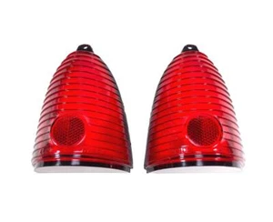 55 Chevy Red Taillight Lenses 1955 Chevrolet New - Picture 1 of 3