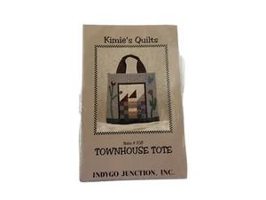 TOWNHOUSE TOTE Bag Sewing Pattern by Kimie's Quilts for INDYGO JUNCTION - Picture 1 of 4