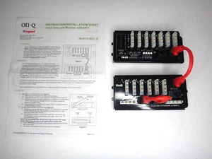 legrand on-Q Structured Wiring Cat5 Punchdown 1x12 TELECOM MODULE WAN 363484-02 - Picture 1 of 8