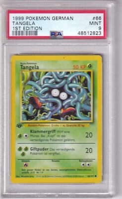 1999 Pokemon German Base Set No. 66 Tangela First Edition PSA 9 - Image 1 of 2
