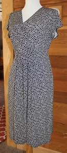 Two Hearts Maternity Destination Maternity Dress Black & White Print MEDIUM - Picture 1 of 9
