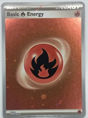 Basic Fire Energy (Cosmos Holo) 002 Sv01: Scarlet & Violet Base Set Holo - Image 1 of 2