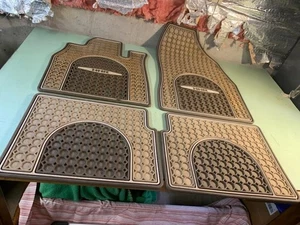 06-11 OEM Genuine Chevy HHR All-Weather Rubber Floor Mats Set of 4 Tan Brown - Picture 1 of 3