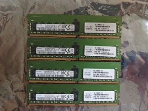 4 x Samsung DDR4 ECC 16 GB (64GB) 1Rx4 PC4-2666V-RC2-12-MAO M393A2K40CB2-CTD6Y - Photo 1/2