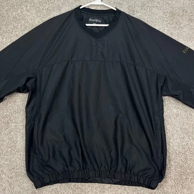 FootJoy Hombres 2XL Pullover Golf Cortavientos Ligero Negro Manga Larga Foto 1 de 4
