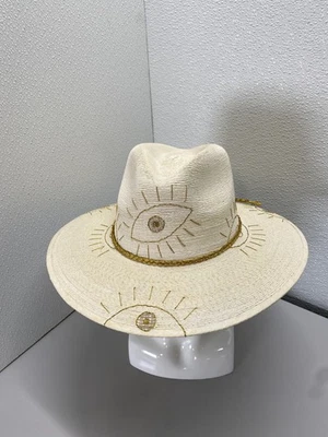 Шляпа женская Corazon Playero пляжная с натуральным отверстием и вышивкой размер M - Изображение 1 из 4