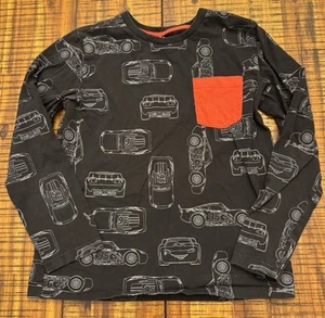 Disney Cars Lightning McQueen Spotted Zebra Kids Size L Long Sleeves Black - Picture 1 of 9