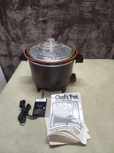 Dazey Chef's Pot Fully Immersible Fry Cook Steam Slow Cook DCP w/Book - Picture 1 of 3
