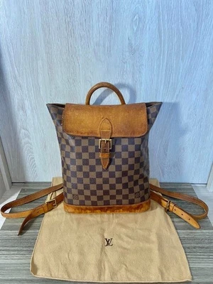 Bolso Mochila Louis Vuitton Arlequín Damier Level Marrón Para Mujer De Japón Foto 1 de 4