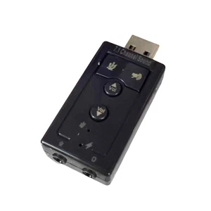 7.1 Sound Card 3D Stereo USB Audio Adapter to 3.5mm Laptop External Sound Card - Photo 1/6
