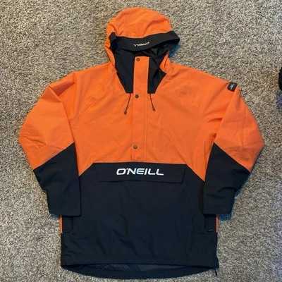 O'Neill Originals Snow Anorak Jacket Men's (L) Black/Orange Puffer Coat Ski Blue - Image 1 of 4