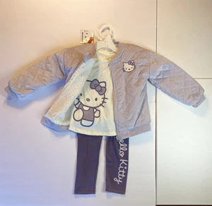 NWT Girl's Hello Kitty 3 Piece Set Jacket, Top & Pants Size 6 - Picture 1 of 8