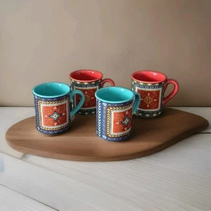 Certified International Monterrey 16-ounce Assorted Design Mugs (Pack of 4) - Picture 1 of 13