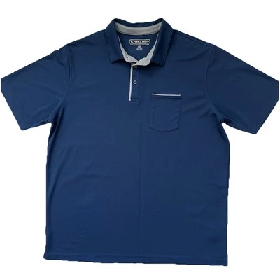 Pebble Beach Polo Men’s Sz XXL Golf  Short Sleeve Dry-Luxe Performance Blue - Image 1 of 4