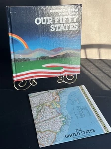 National Geographic Picture Atlas of Fifty States US 1978 Original Large Map - Picture 1 of 12