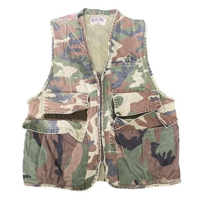 Vintage Blue Bill RedHead Camo Hunting Vest - Size S - Image 1 of 4
